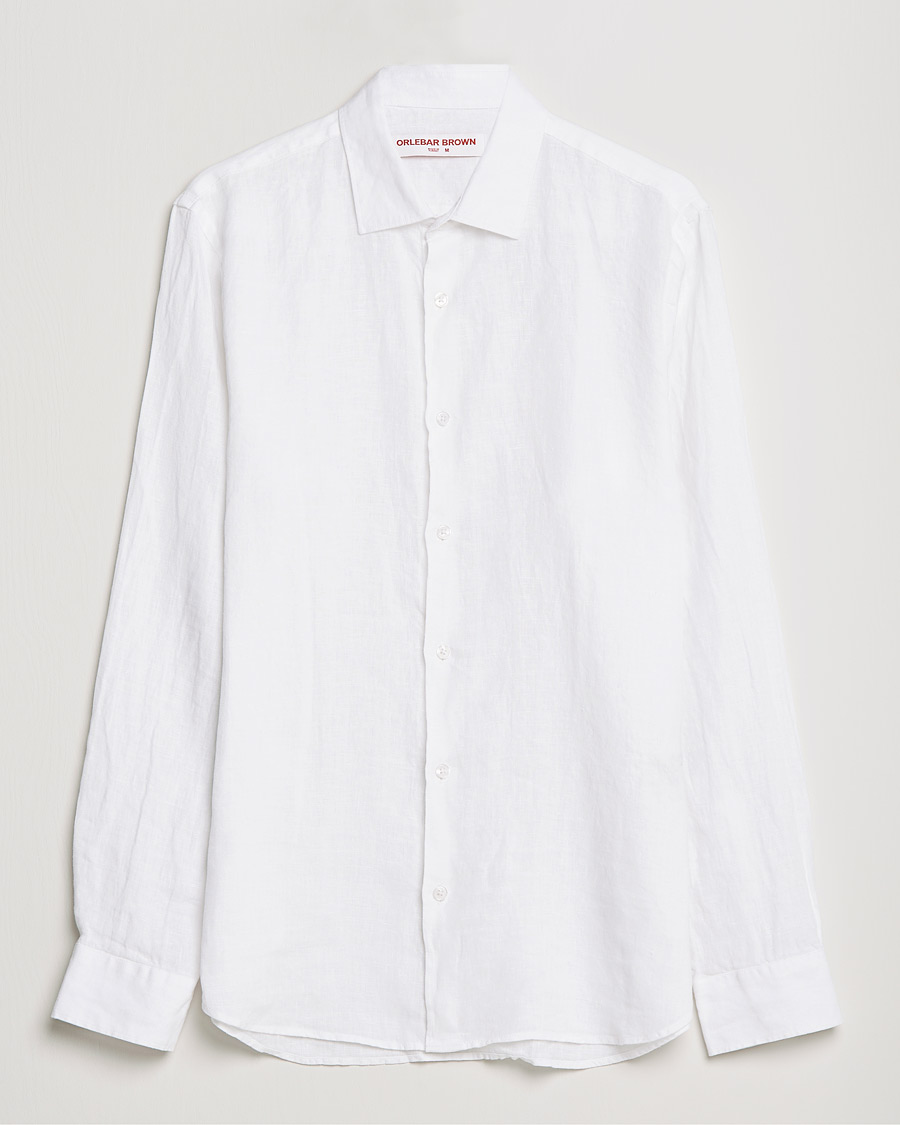 Herren | Hemden | Orlebar Brown | Giles Linen CLS Shirt White