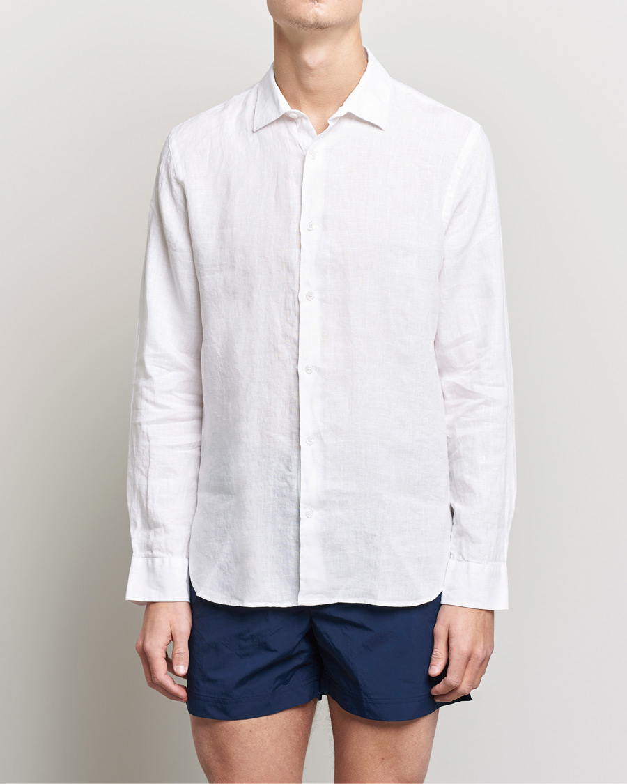 Herren | Hemden | Orlebar Brown | Giles Linen CLS Shirt White
