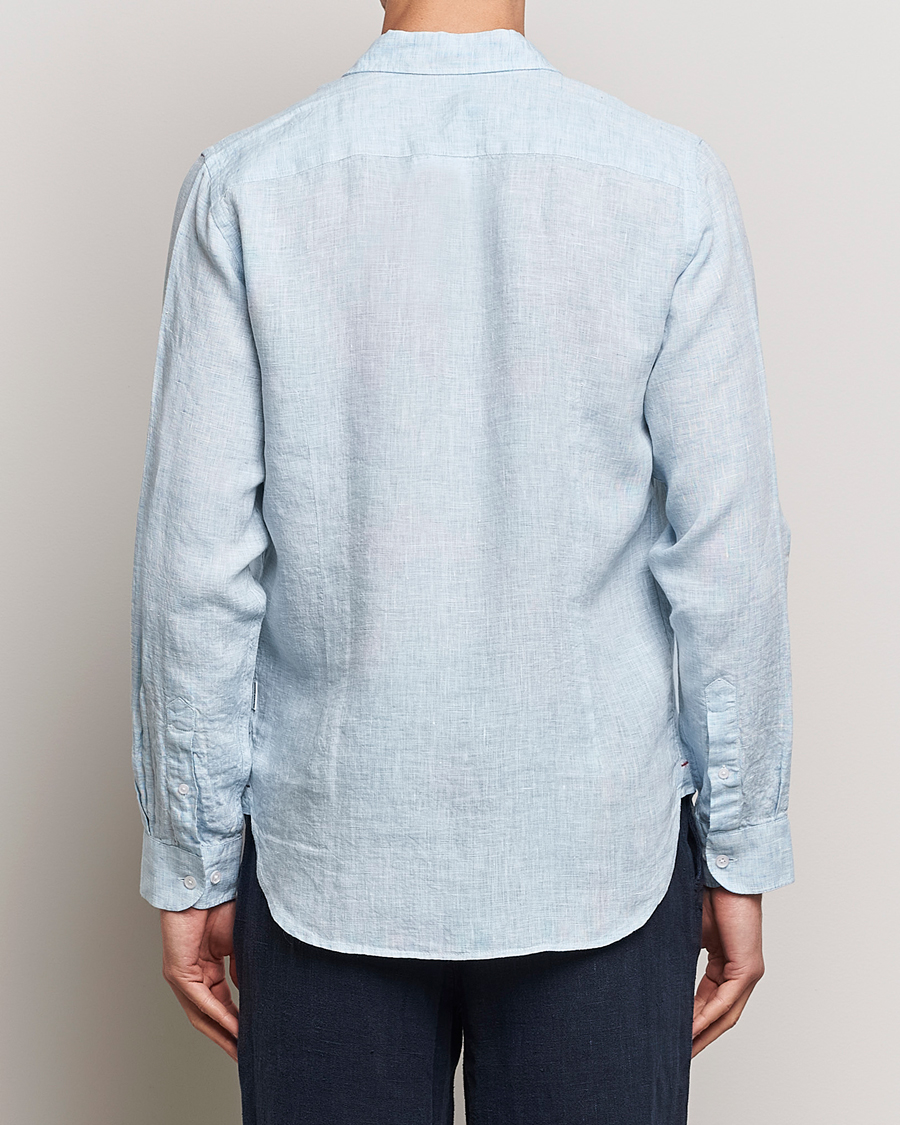 Herren | Hemden | Orlebar Brown | Giles Linen CLS Shirt Pale Blue/White