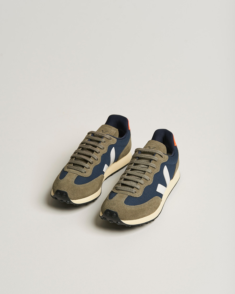 Men | Suede shoes | Veja | Rio Branco Running Sneaker Nautico White Orange Fluo