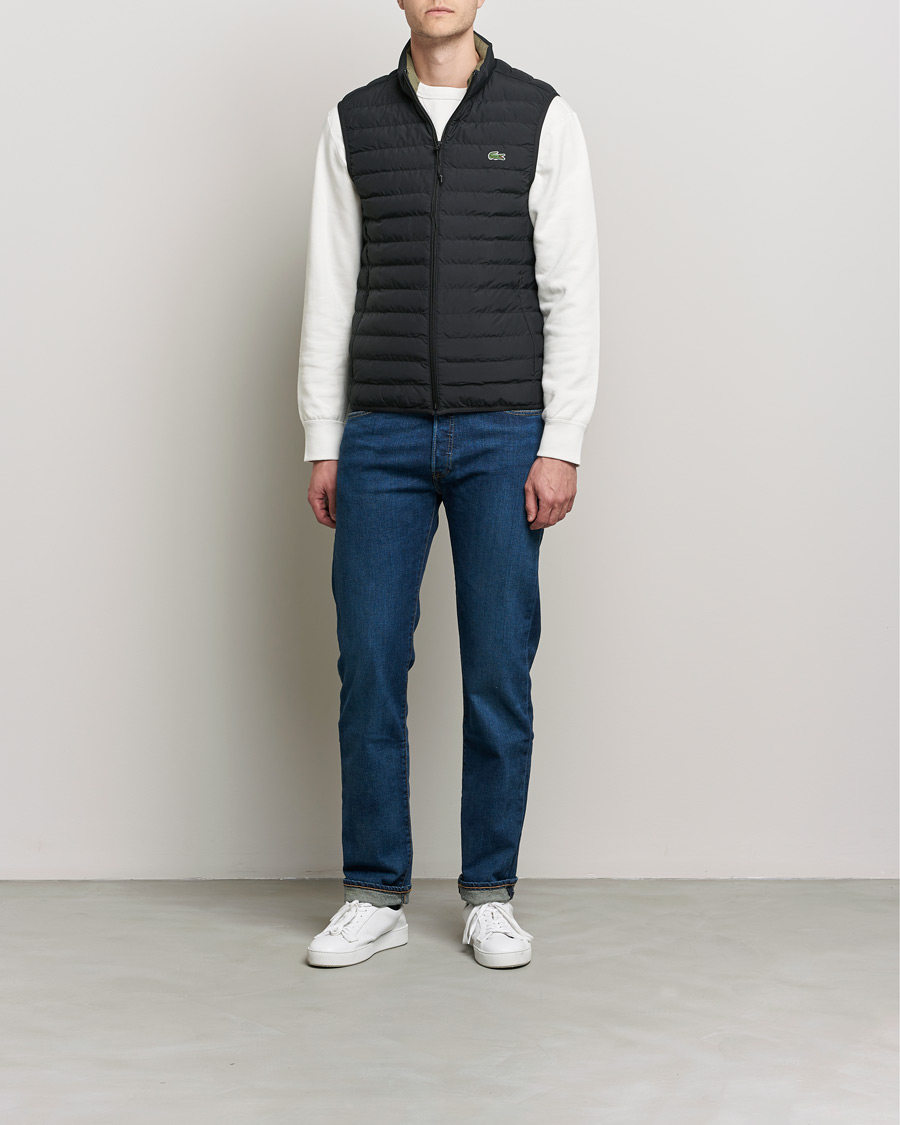 Herren | Lacoste | Lacoste | Lightweight Water-Resistant Quilted Zip Vest Black
