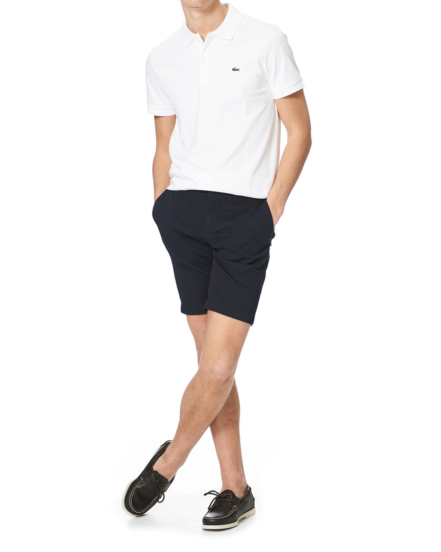 Herren | Shorts | Lacoste | Slim Fit Stretch Cotton Bermuda Shorts Navy Blue