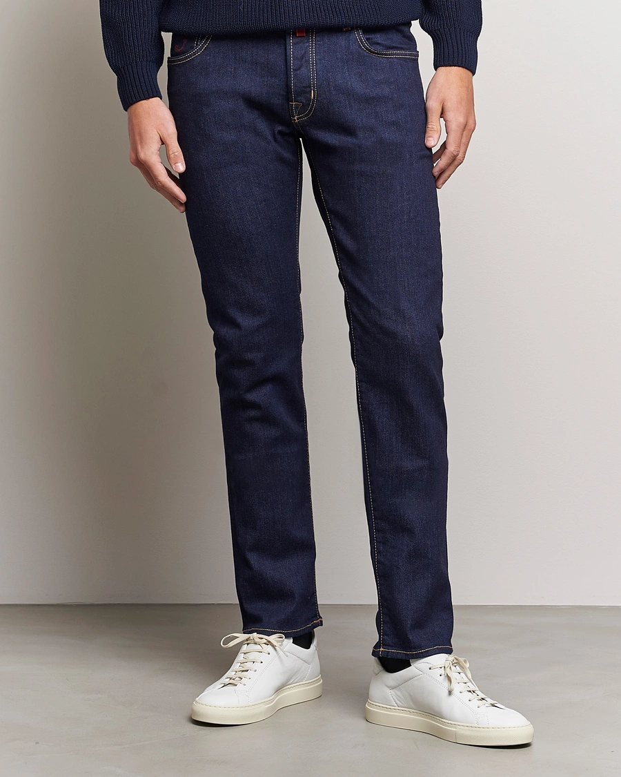 Herren | Blaue jeans | Jacob Cohën | Nick 622 Slim Fit Stretch Jeans Rinse