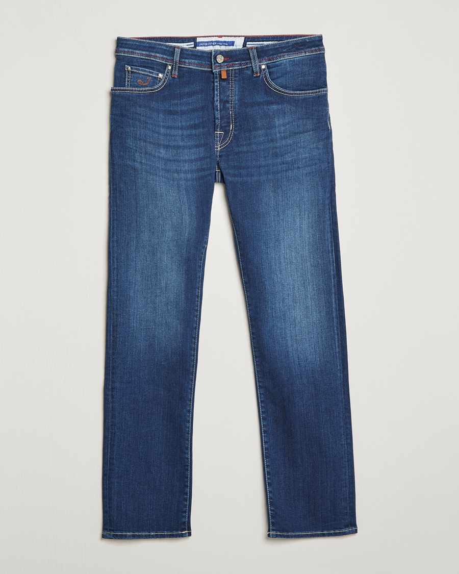 Herren | Jeans | Jacob Cohën | Nick 622 Slim Fit Stretch Jeans Medium Dark