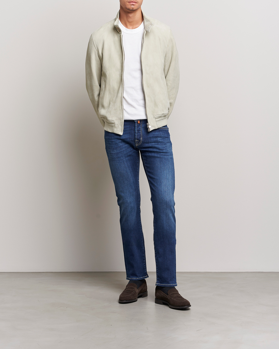 Herren | Jeans | Jacob Cohën | Nick 622 Slim Fit Stretch Jeans Medium Dark