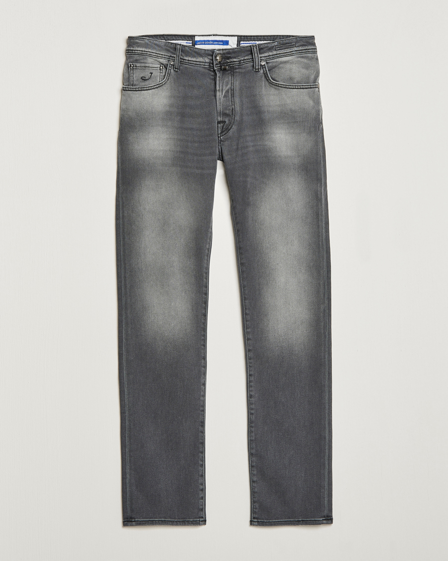 Herren | Jeans | Jacob Cohën | Nick 622 Slim Fit Stretch Jeans Black Medium Wash