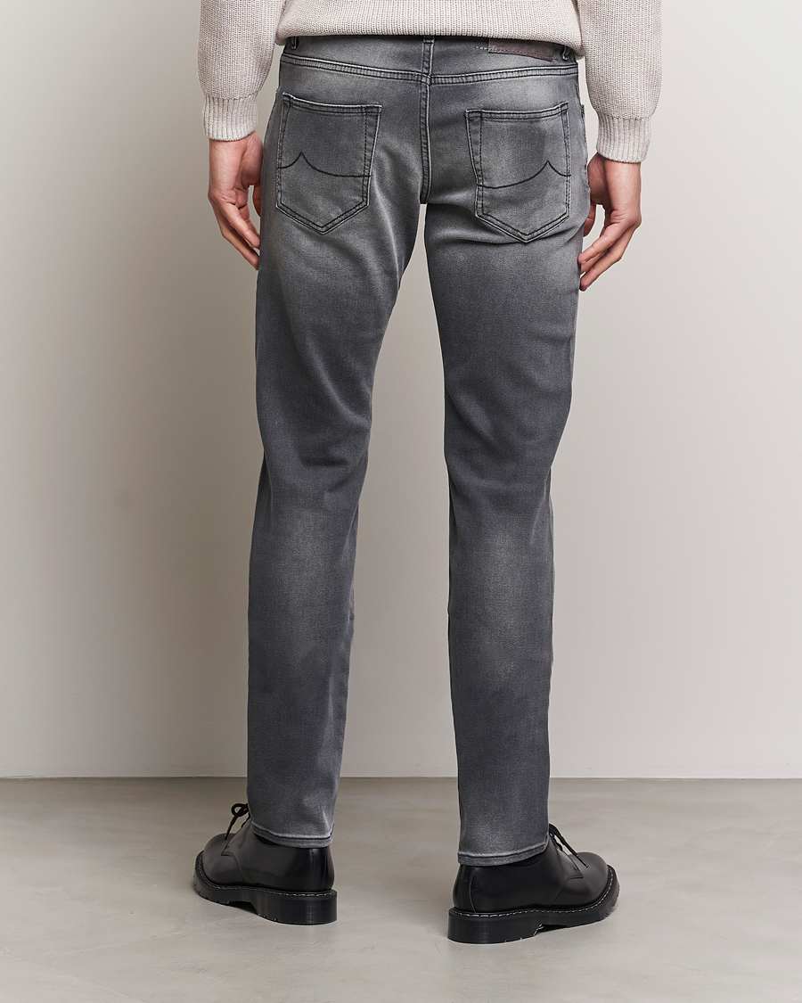 Herren | Jeans | Jacob Cohën | Nick 622 Slim Fit Stretch Jeans Black Medium Wash
