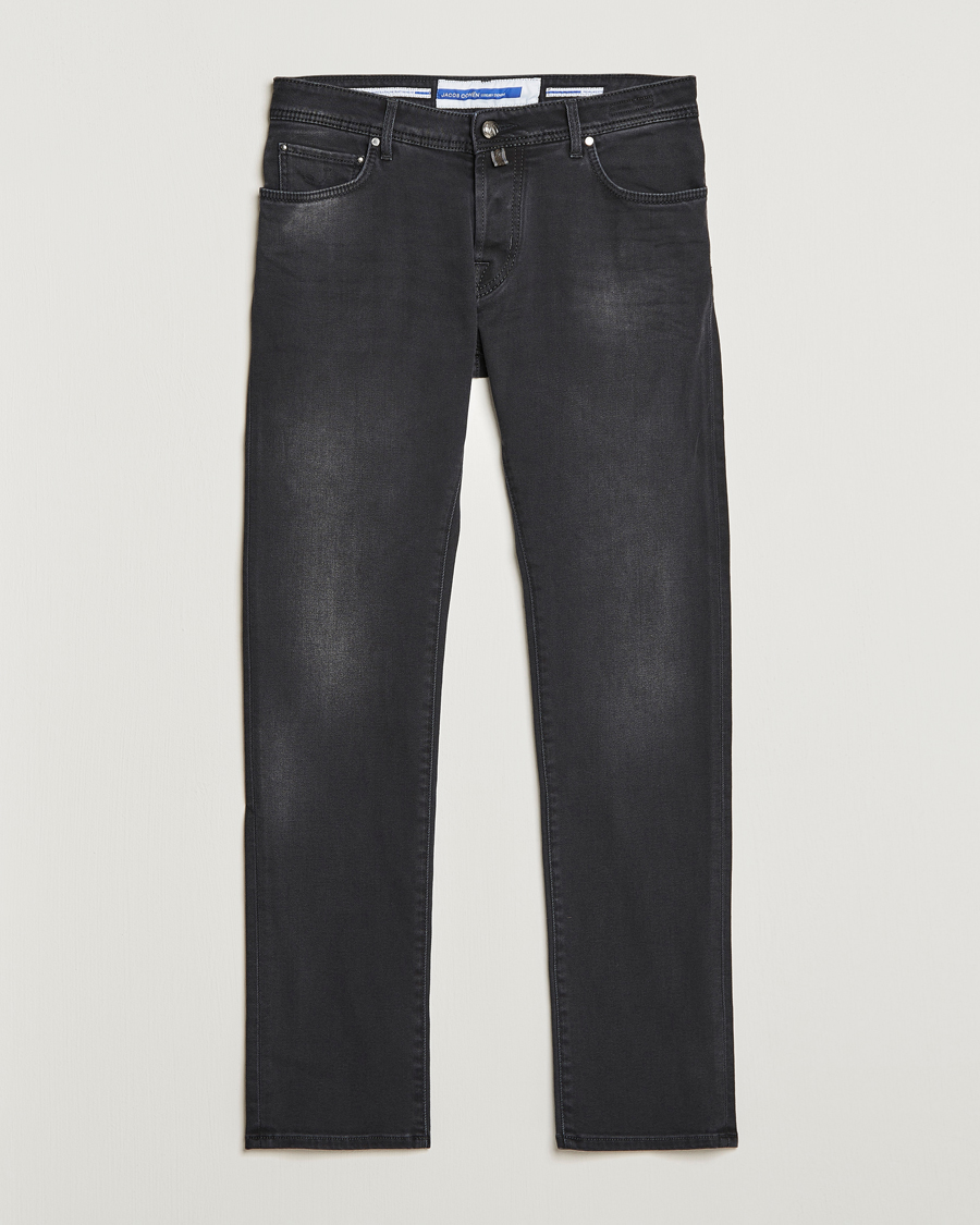 Herren | Jeans | Jacob Cohën | Nick 622 Slim Fit Stretch Jeans Black Dark Stone