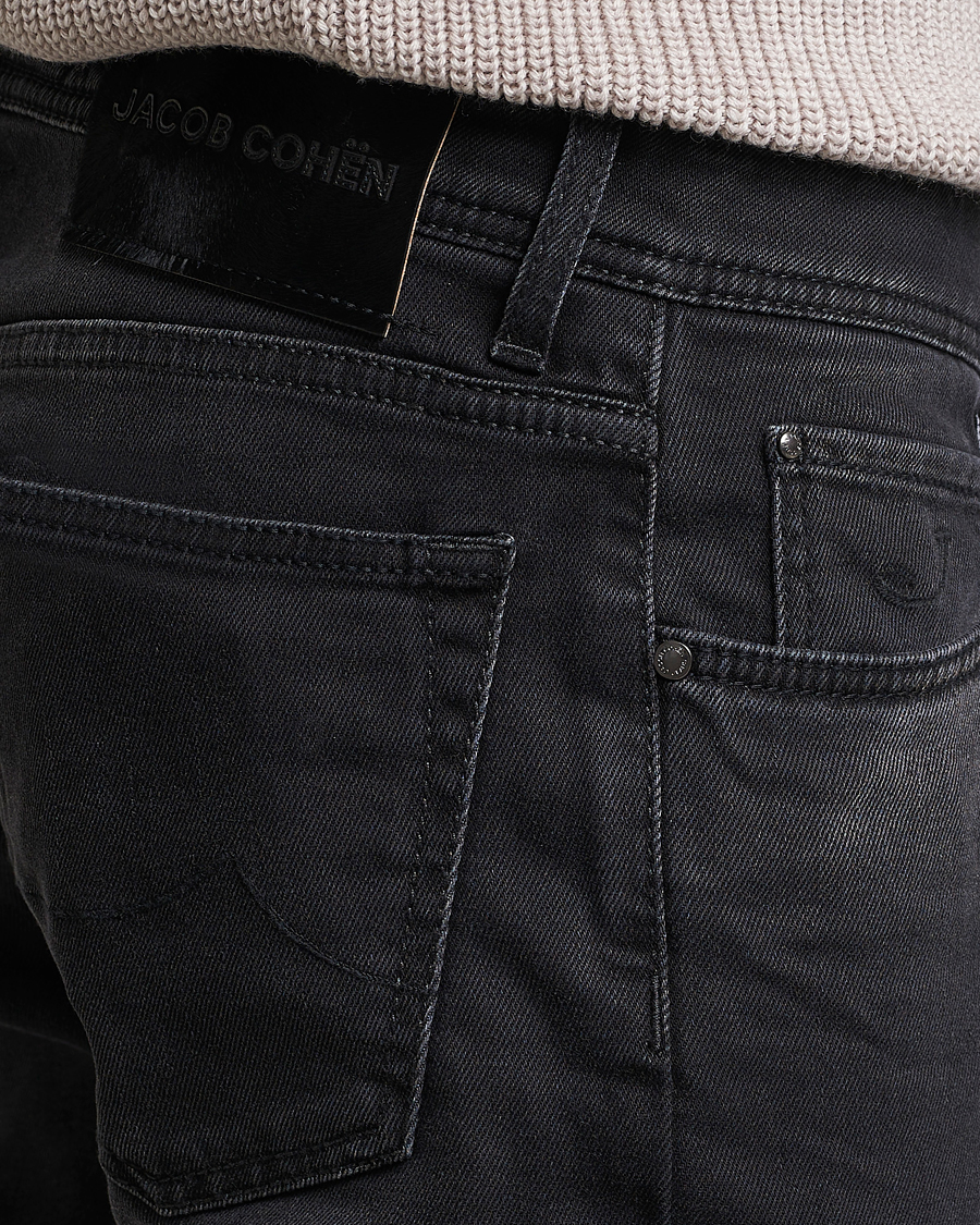 Herren | Jeans | Jacob Cohën | Nick 622 Slim Fit Stretch Jeans Black Dark Stone