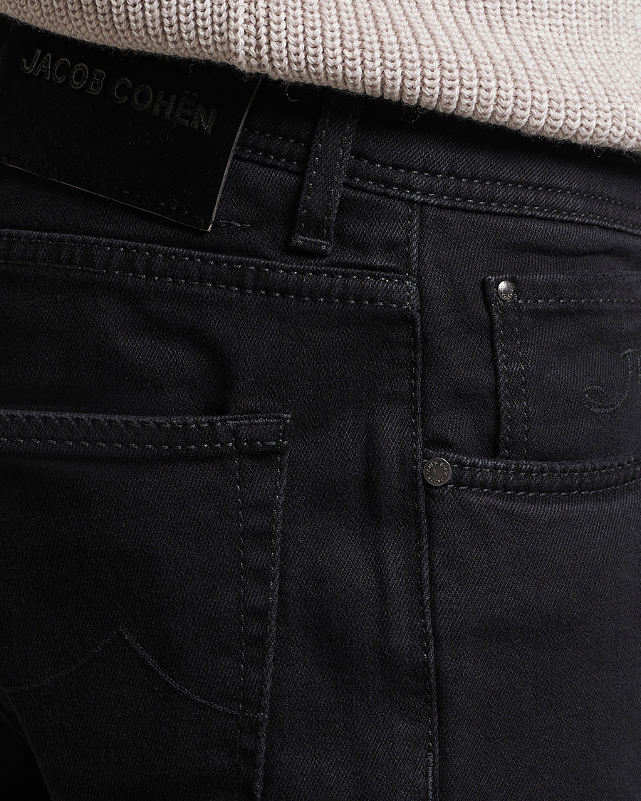 Herren | Jeans | Jacob Cohën | Nick 622 Slim Fit Stretch Jeans Black Dark Wash
