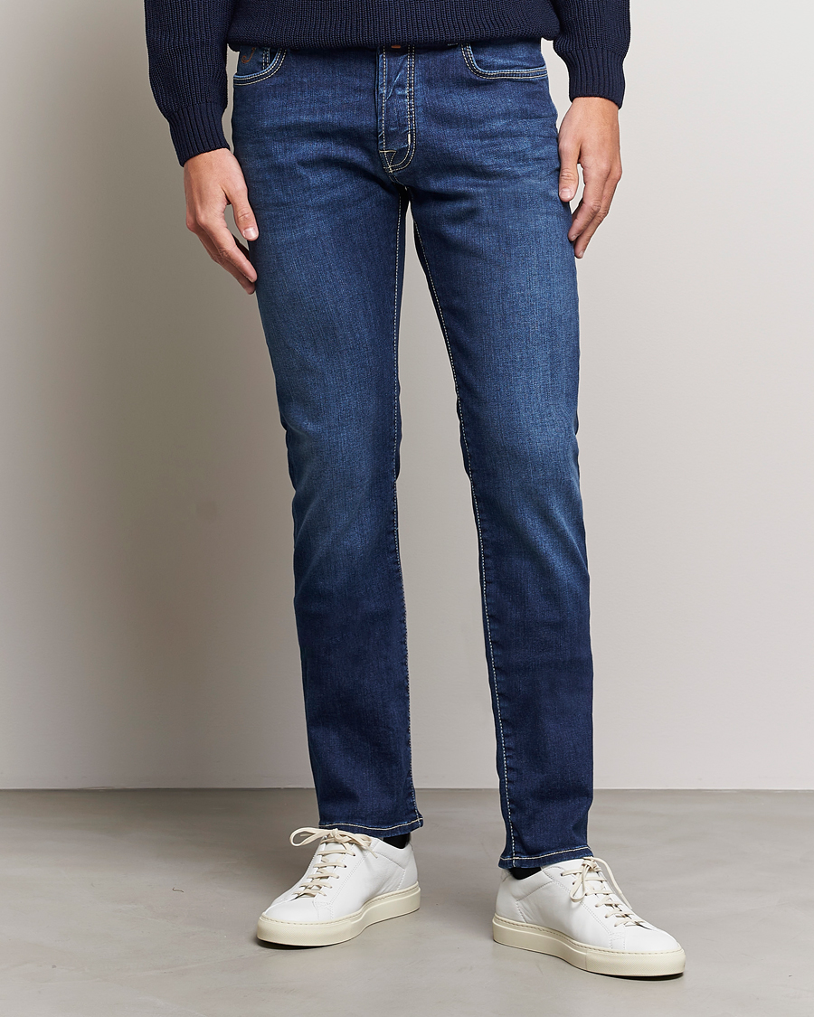 Herren | Jacob Cohën | Jacob Cohën | Bard 688 Slim Fit Stretch Jeans Medium Dark