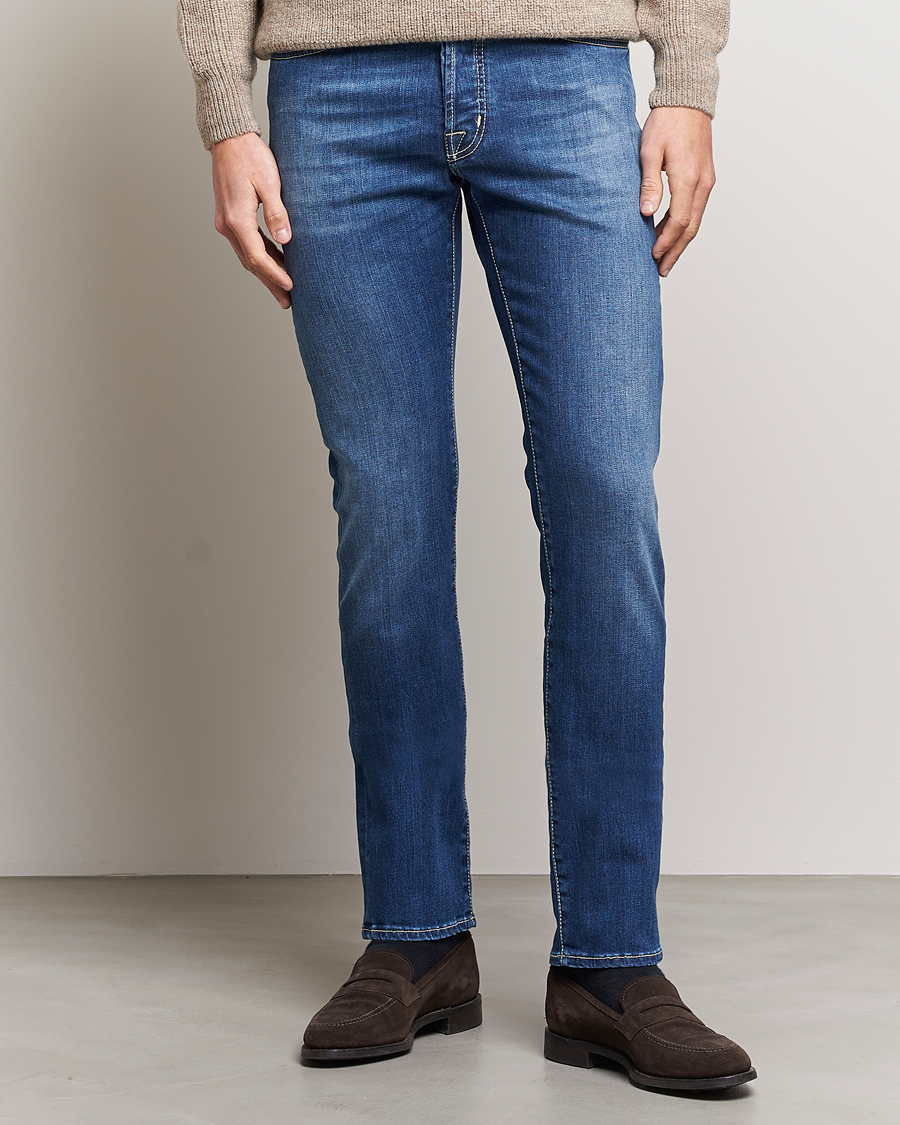 Herren | Jacob Cohën | Jacob Cohën | Bard 688 Slim Fit Stretch Jeans Stone Wash