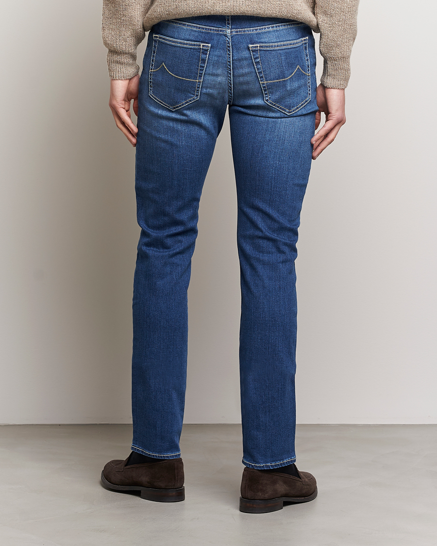 Herren | Jeans | Jacob Cohën | Bard 688 Slim Fit Stretch Jeans Stone Wash