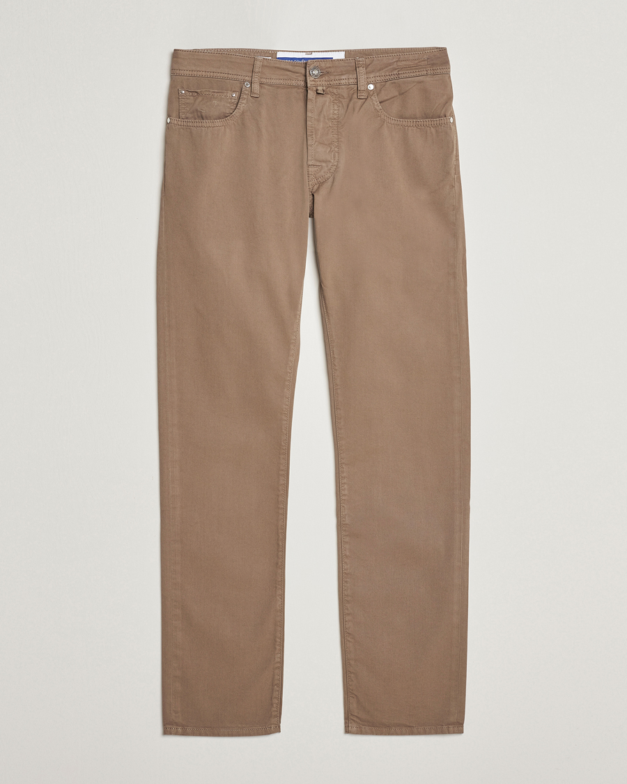 Herren | Hosen | Jacob Cohën | Bard Garment Dyed Gabardine Trousers Khaki
