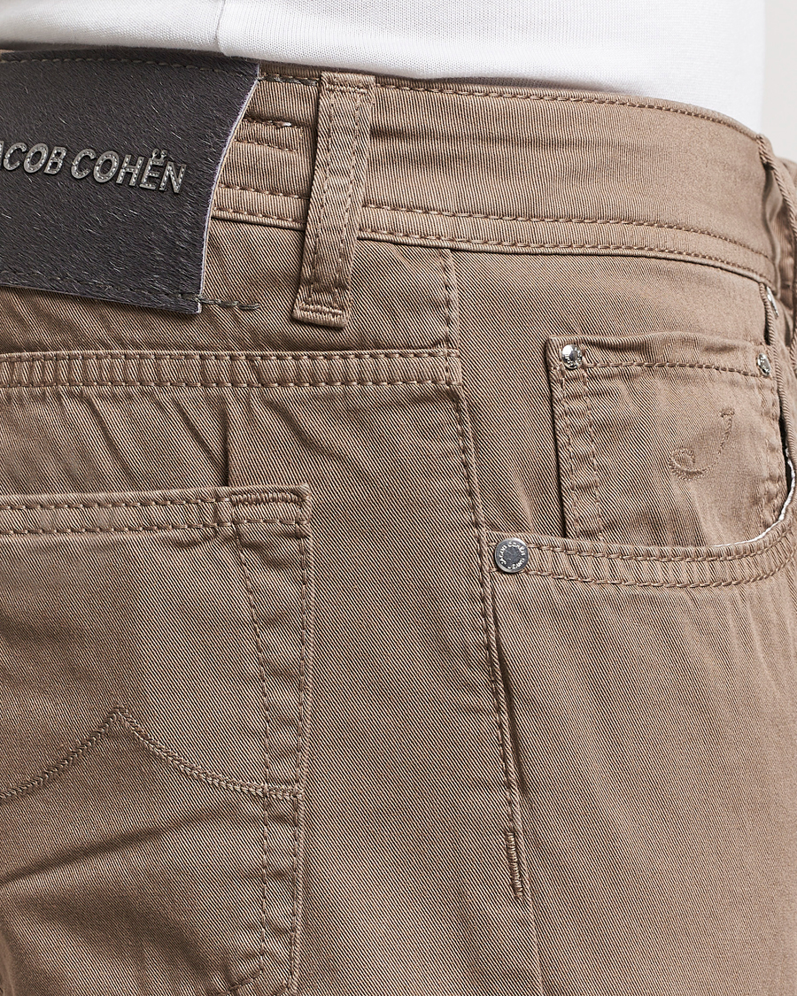 Herren | Hosen | Jacob Cohën | Bard Garment Dyed Gabardine Trousers Khaki