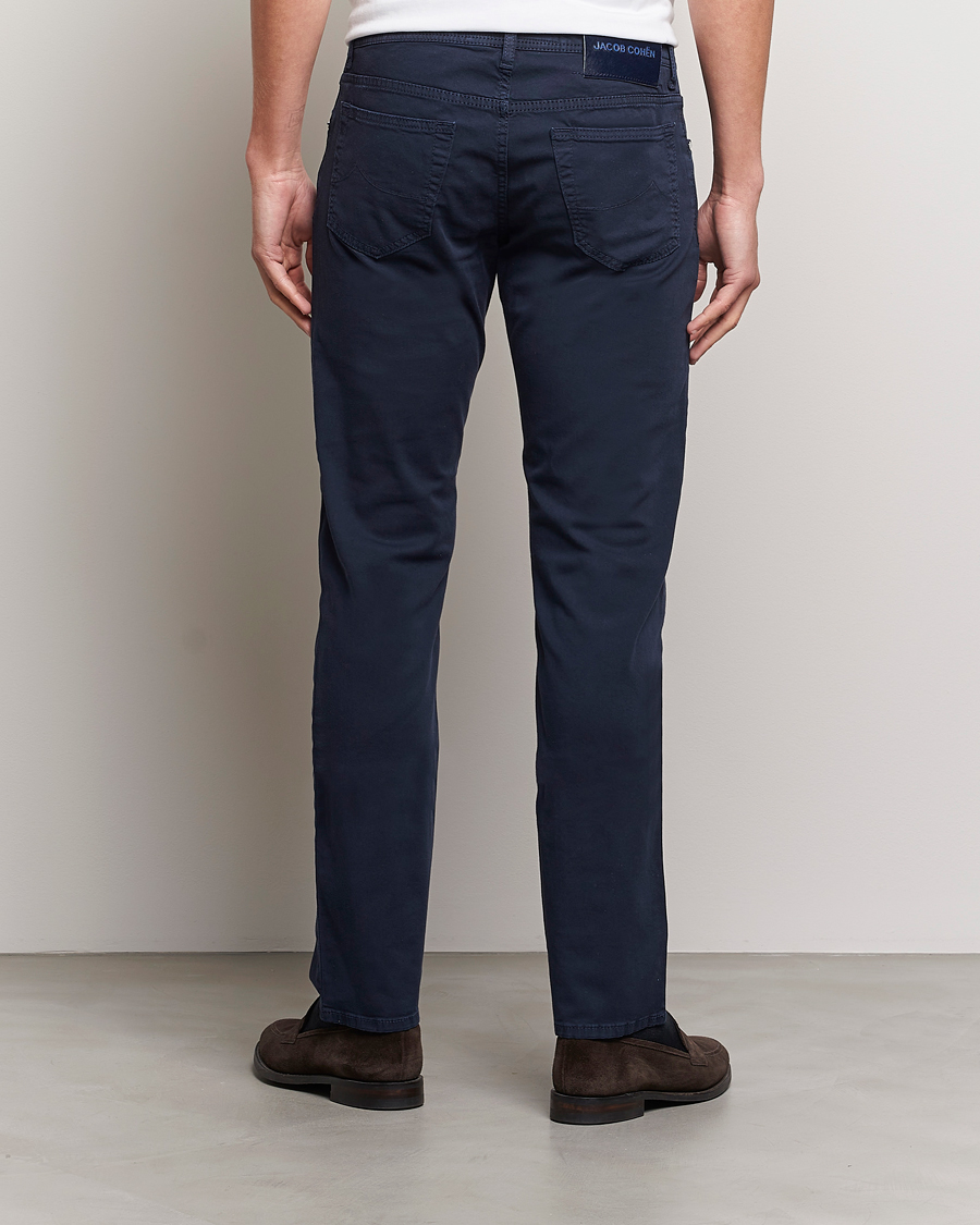 Herren | Hosen | Jacob Cohën | Bard Garment Dyed Gabardine Trousers Navy