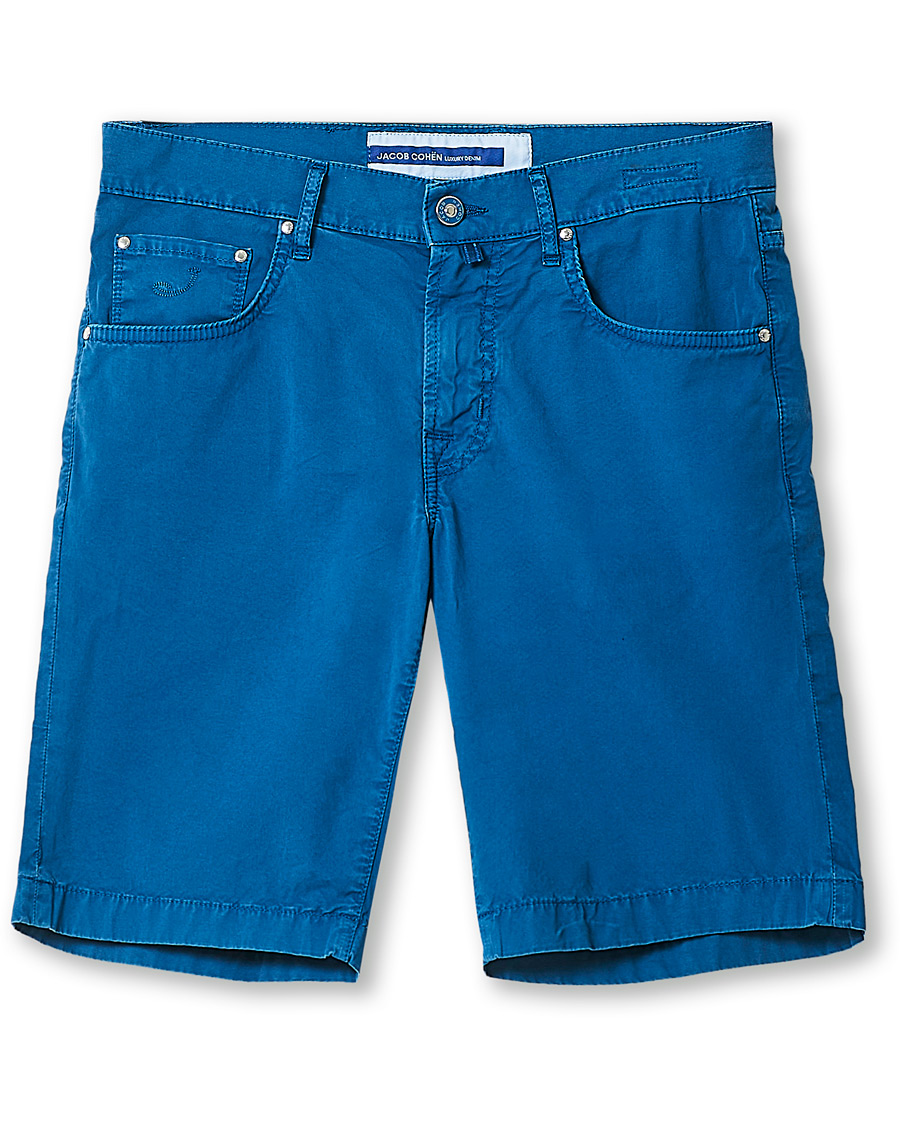 Herren | Shorts | Jacob Cohën | Nicolas Cotton Shorts Blue
