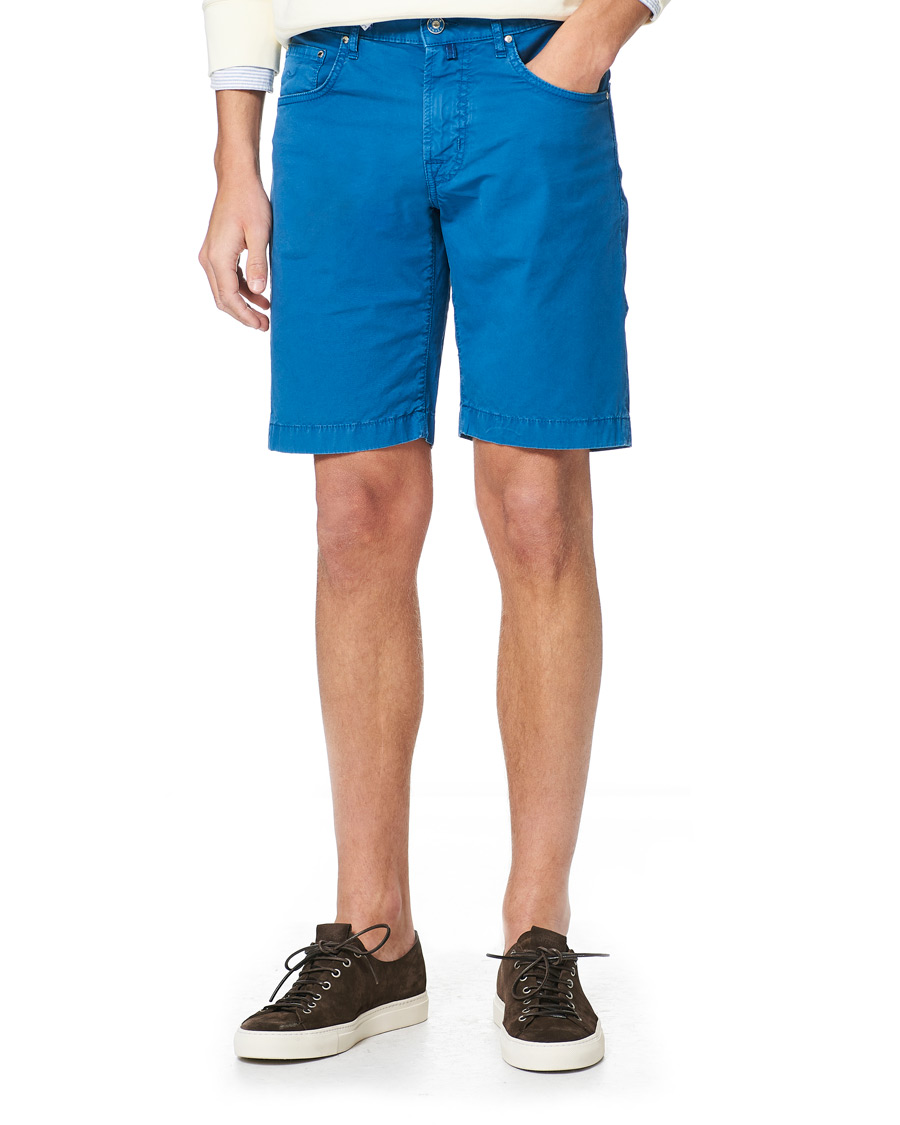 Herren | Shorts | Jacob Cohën | Nicolas Cotton Shorts Blue