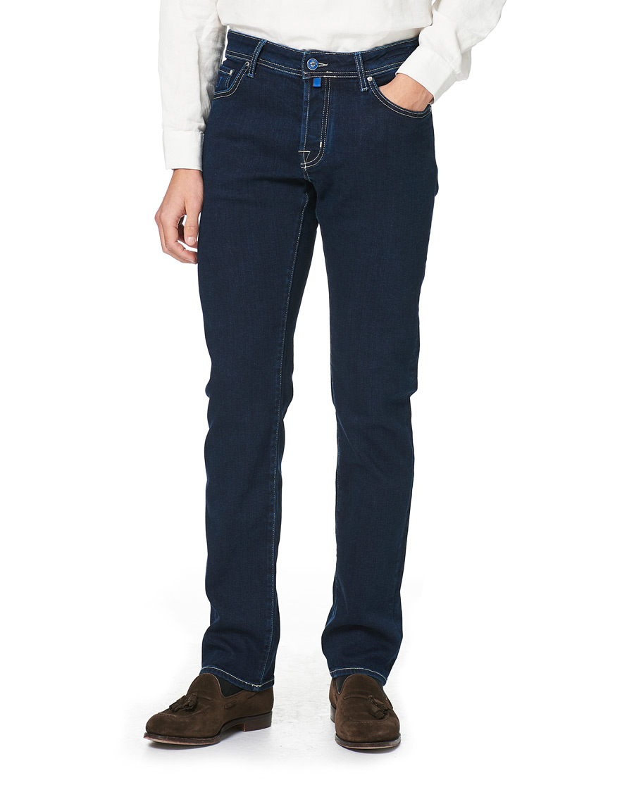 Herren | Jeans | Jacob Cohën | 622 Nick Slim Fit Super Stretch Jeans Dark Blue