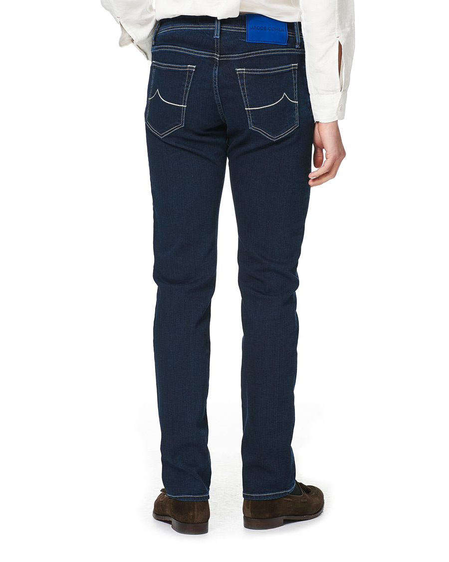 Herren | Jeans | Jacob Cohën | 622 Nick Slim Fit Super Stretch Jeans Dark Blue