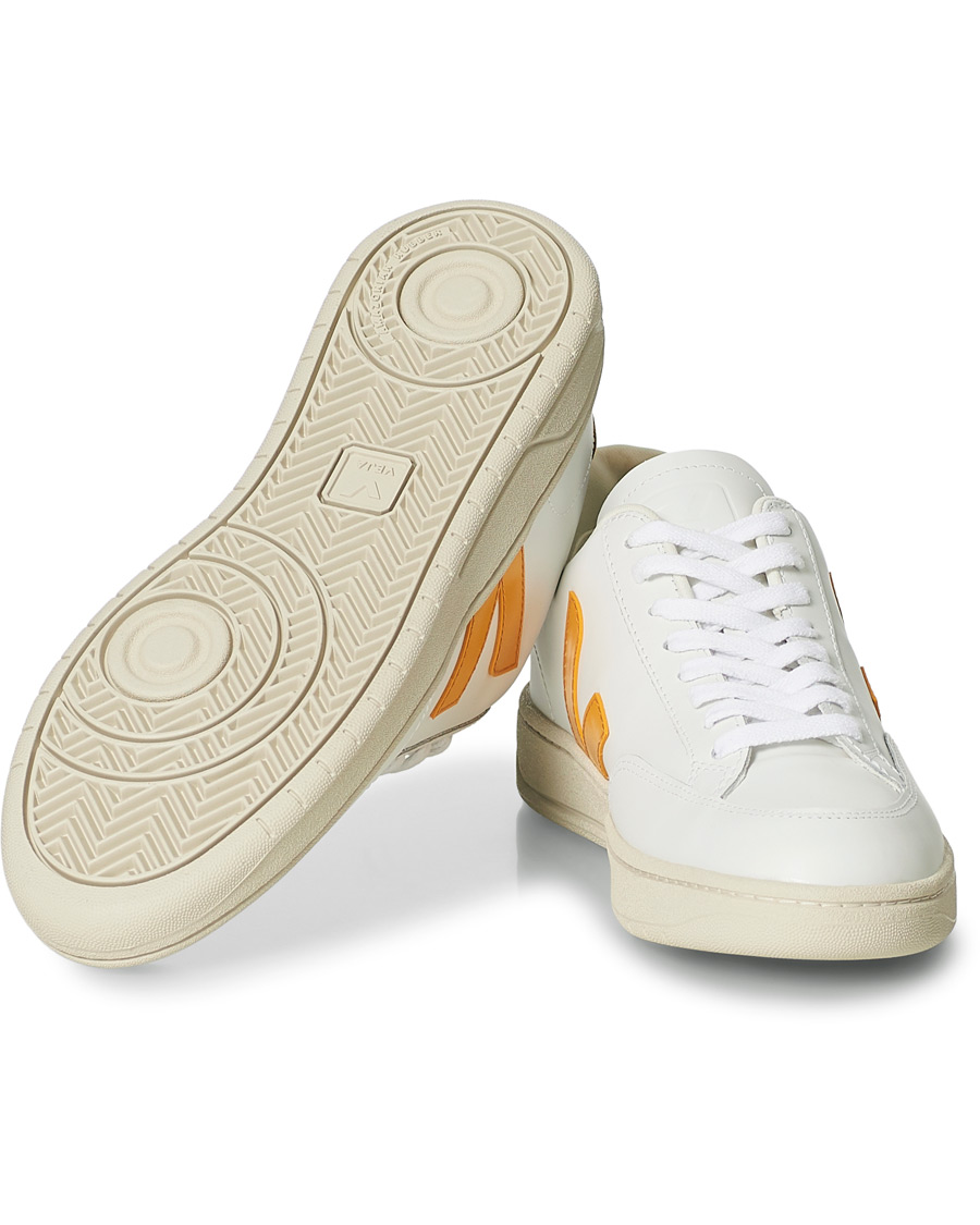 Herren | Veja V-12 Leather Sneaker Extra White/Ouro | Veja | V-12 Leather Sneaker Extra White/Ouro