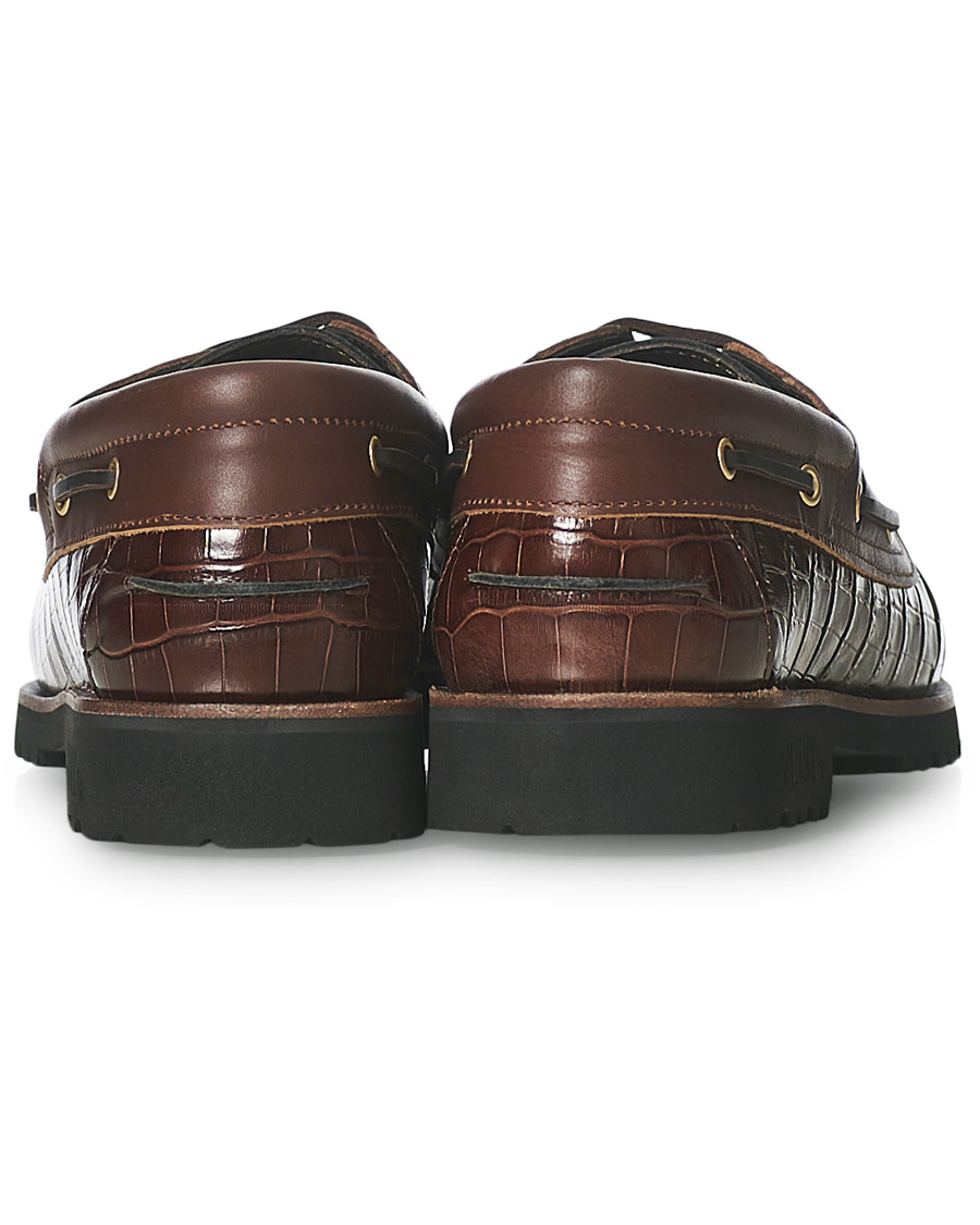 Herren | VINNY's Aztec Boat Shoe Brown Croc | VINNY's | Aztec Boat Shoe Brown Croc