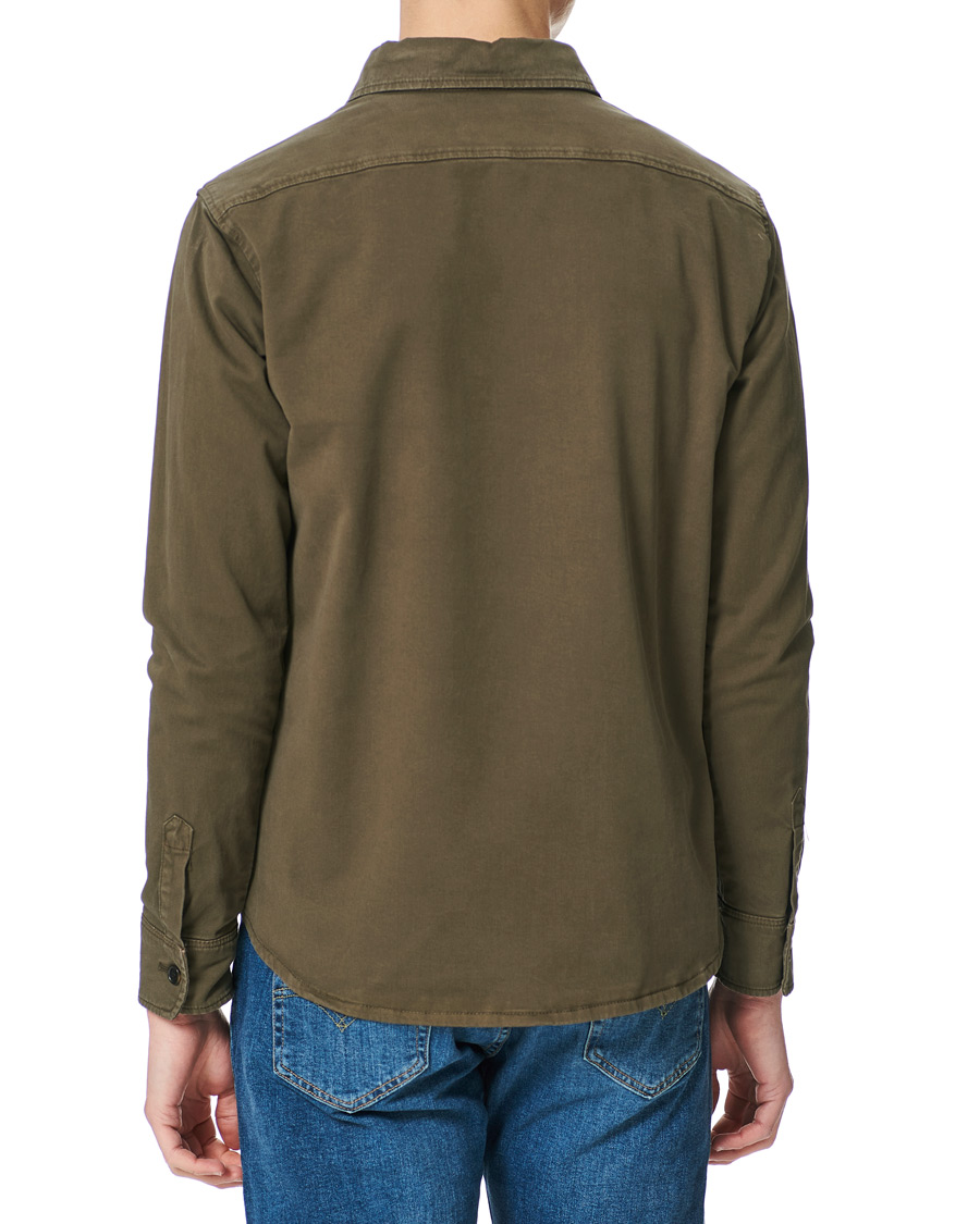 Herren | Hemden | Oscar Jacobson | Milron Cotton Overshirt Olive