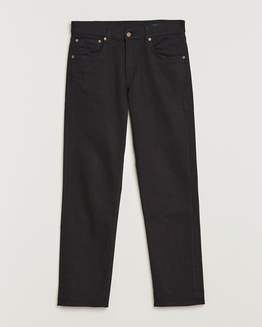Herren | Jeans | Oscar Jacobson | Johan Straight Fit Cotton Stretch Jeans Black