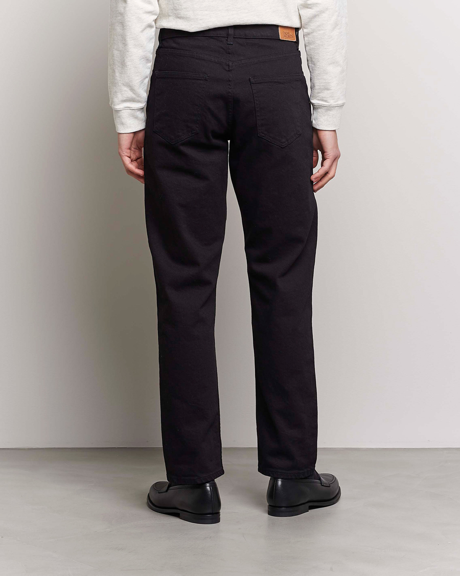 Herren | Jeans | Oscar Jacobson | Johan Straight Fit Cotton Stretch Jeans Black