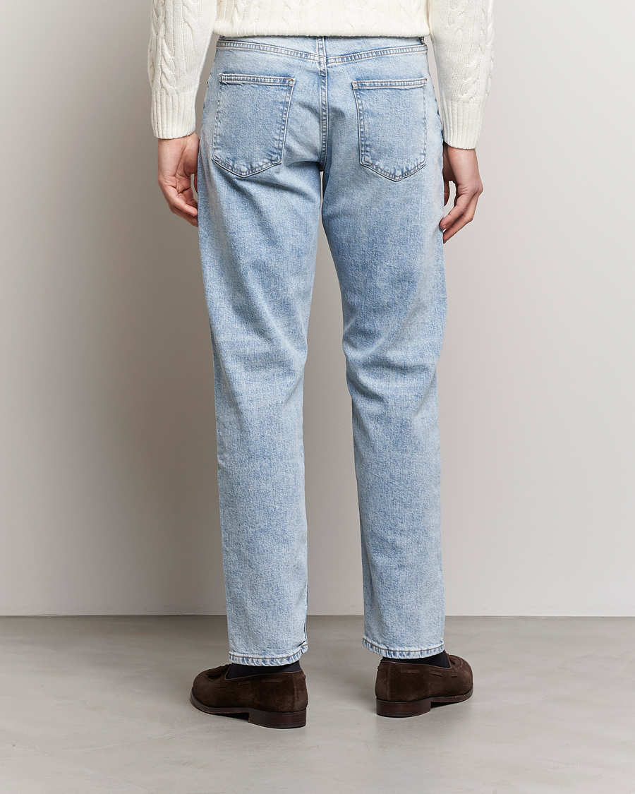 Herren | Jeans | Oscar Jacobson | Johan Straight Fit Cotton Stretch Jeans Light Wash