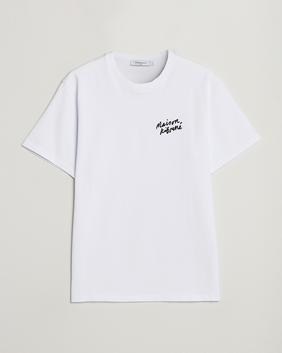 Herren | T-Shirts | Maison Kitsuné | Mini Handwriting T-Shirt White
