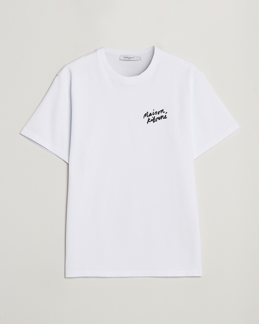 Herren | | Maison Kitsuné | Mini Handwriting T-Shirt White