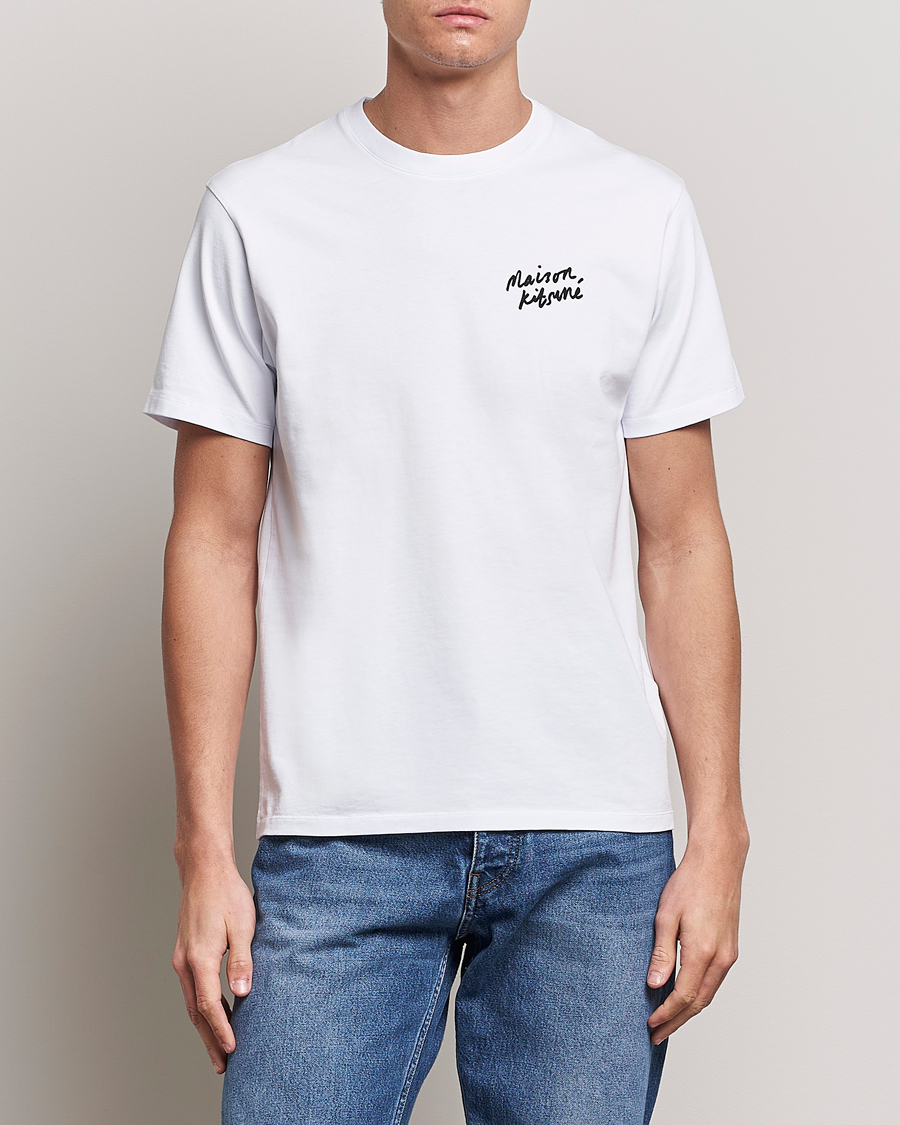 Herren | Sale kleidung | Maison Kitsuné | Mini Handwriting T-Shirt White