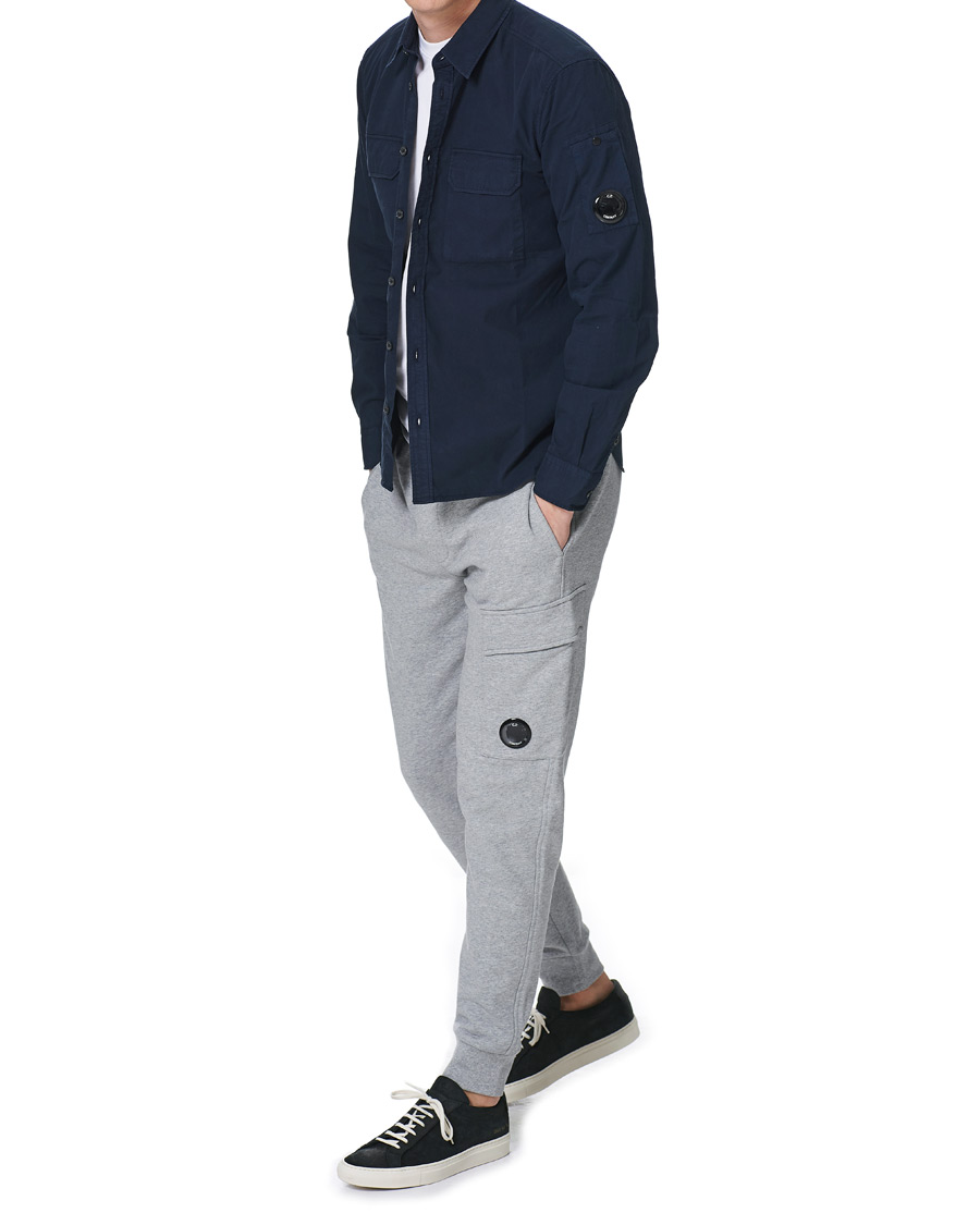 Herren | Hemden | C.P. Company | Garment Dyed Gabardine Shirt Jacket Navy
