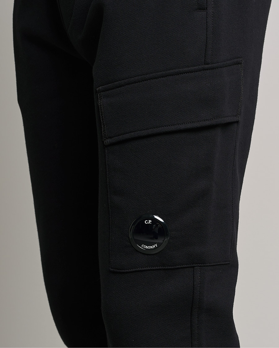 Herren | Hosen | C.P. Company | Diagonal Raised Fleece Lens Sweatpants Black