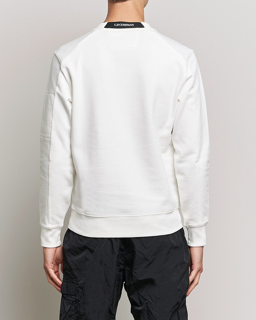 Herren | Pullover | C.P. Company | Diagonal Raised Fleece Lens Sweatshirt White
