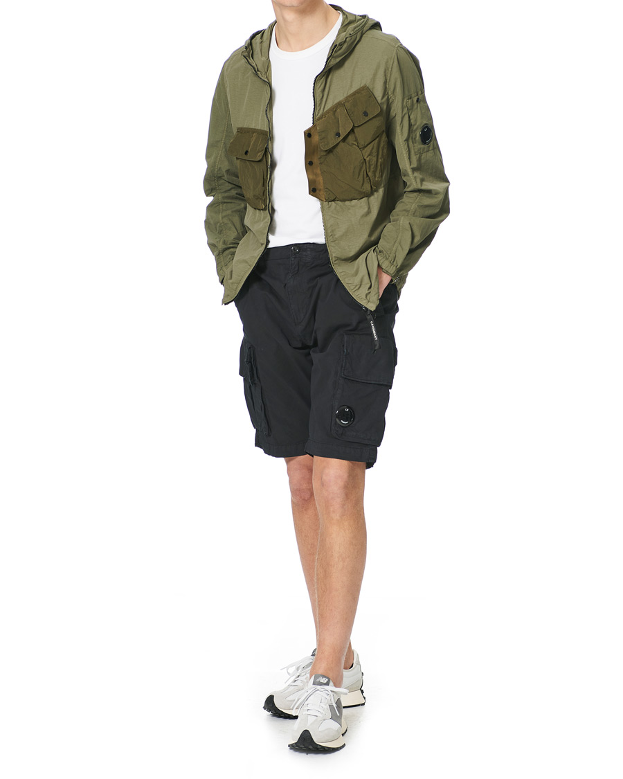 Herren | Jacken | C.P. Company | Flatt Nylon Hooded Zip Jacket Olive