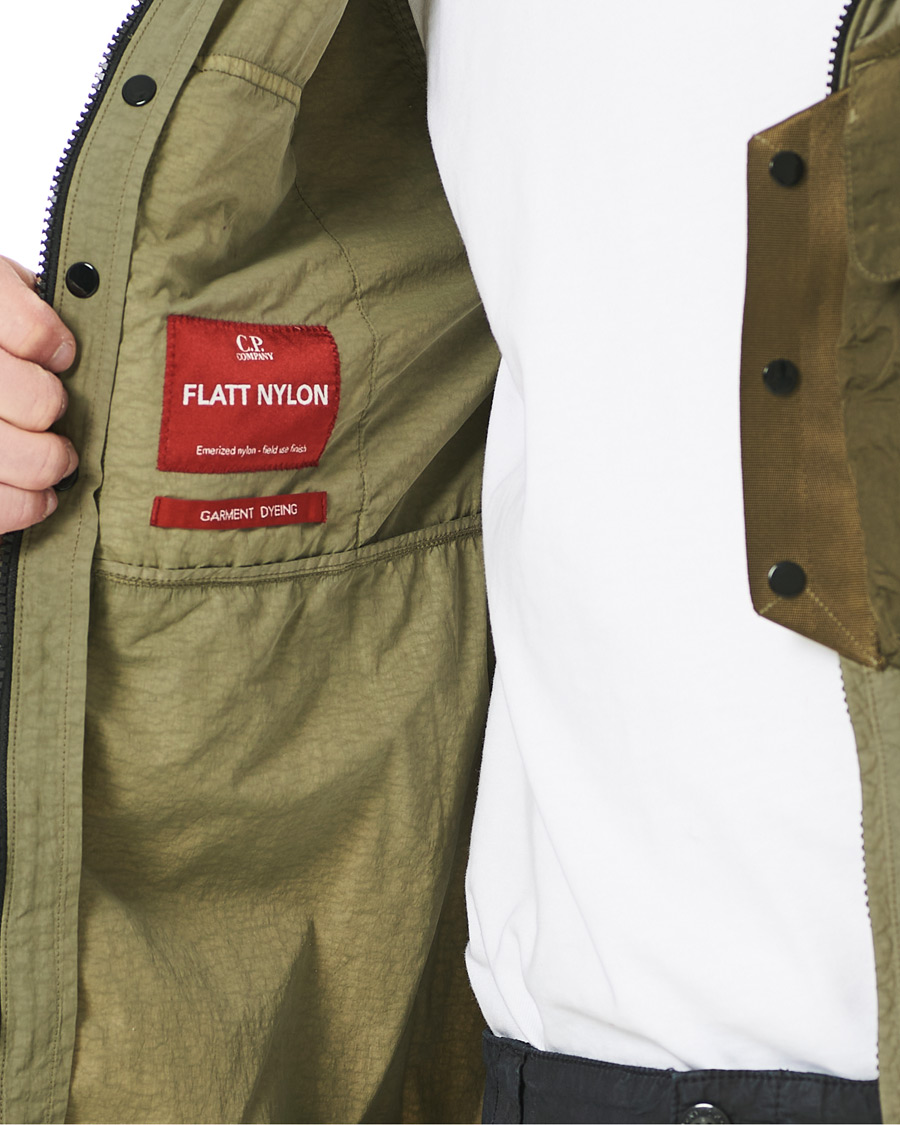 Herren | Jacken | C.P. Company | Flatt Nylon Hooded Zip Jacket Olive