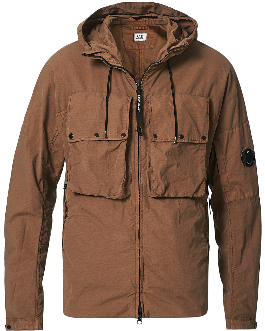 Herren | Jacken | C.P. Company | Flatt Nylon Long Jacket Brown