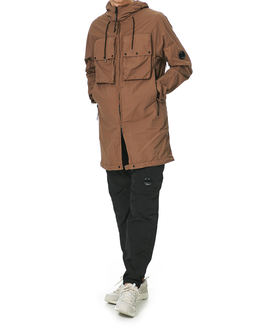 Herren | Jacken | C.P. Company | Flatt Nylon Long Jacket Brown