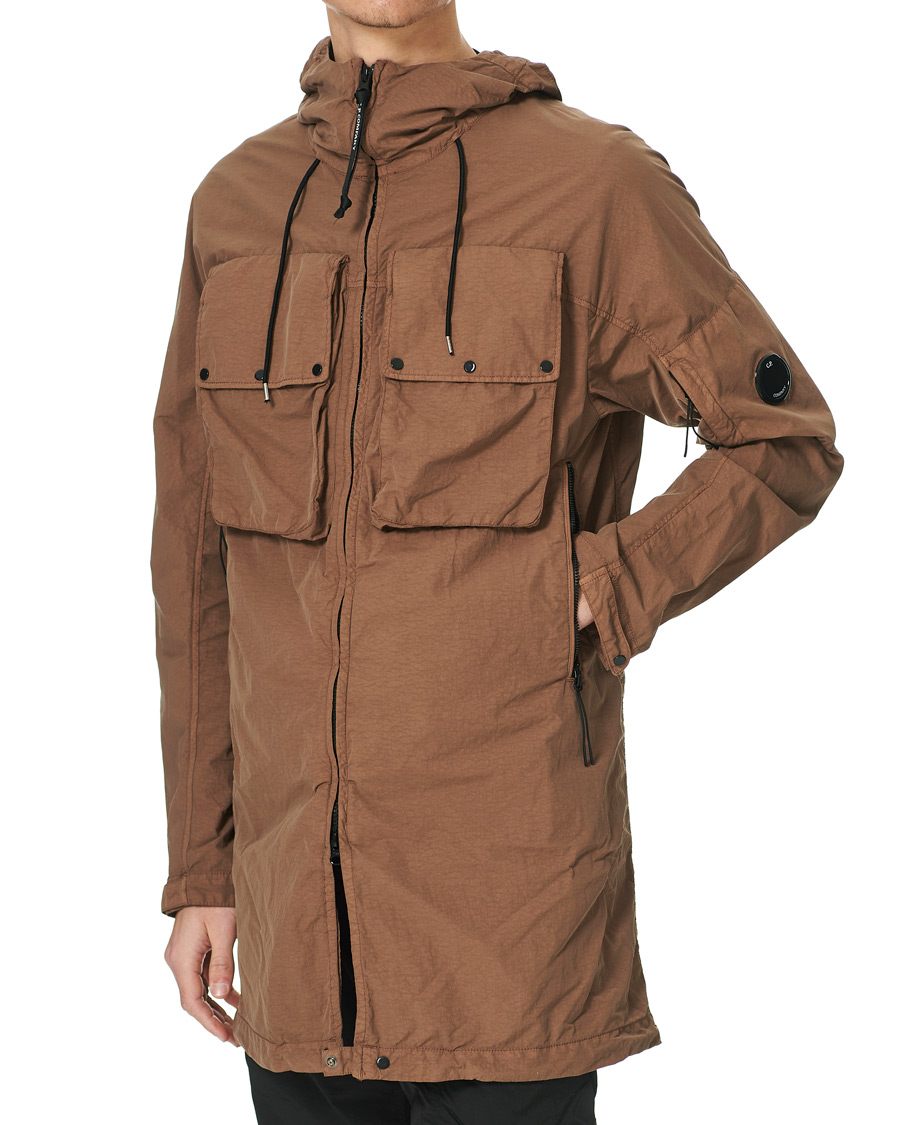 Herren | Jacken | C.P. Company | Flatt Nylon Long Jacket Brown