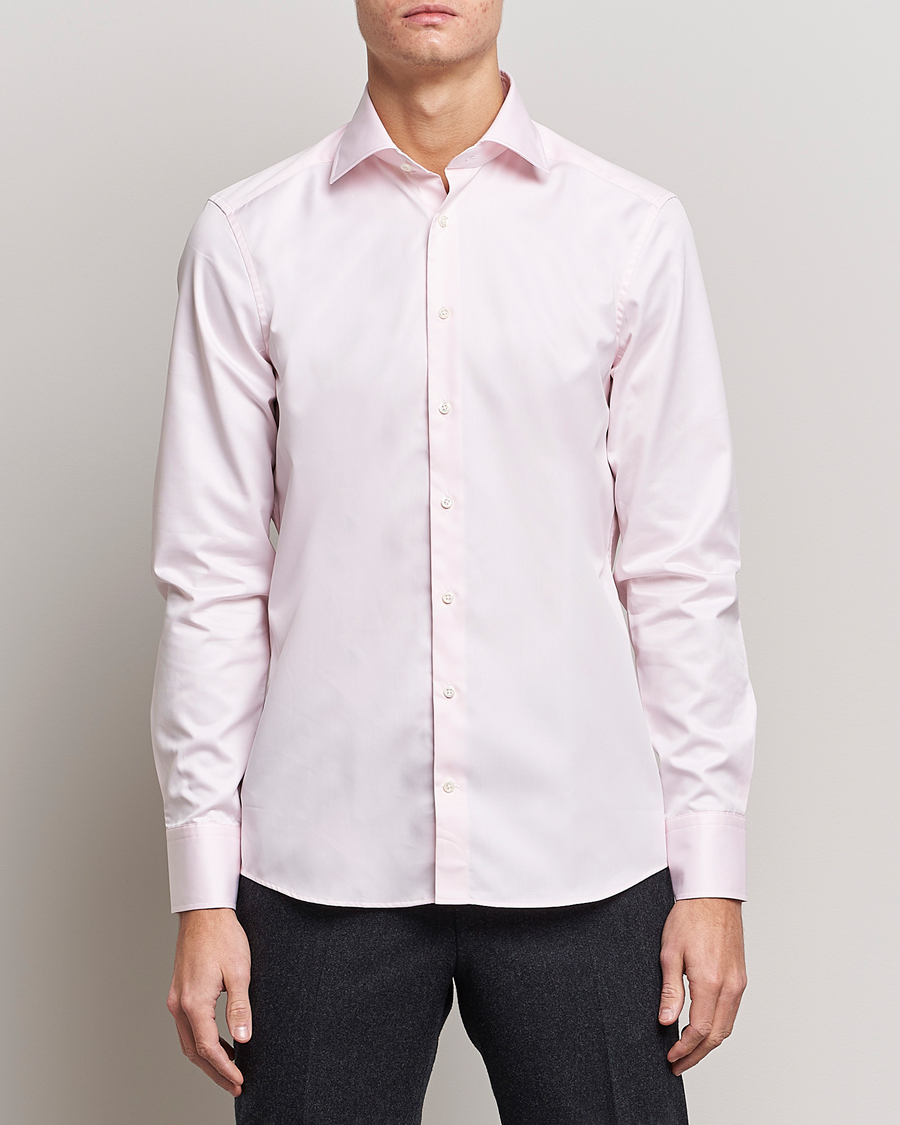 Herren | Hemden | Stenströms | Slimline Cut Away Shirt Pink