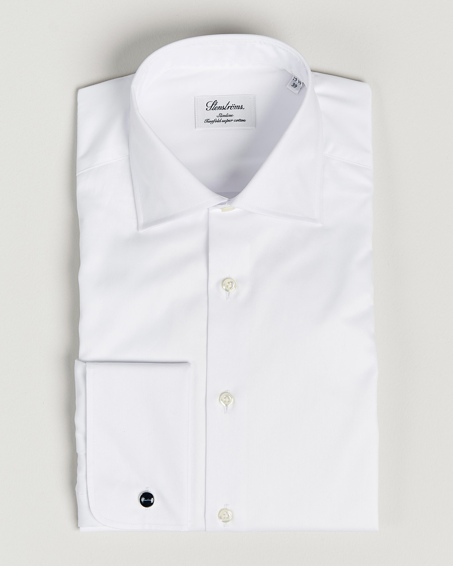 Herren | Hemden | Stenströms | Slimline Double Cuff White