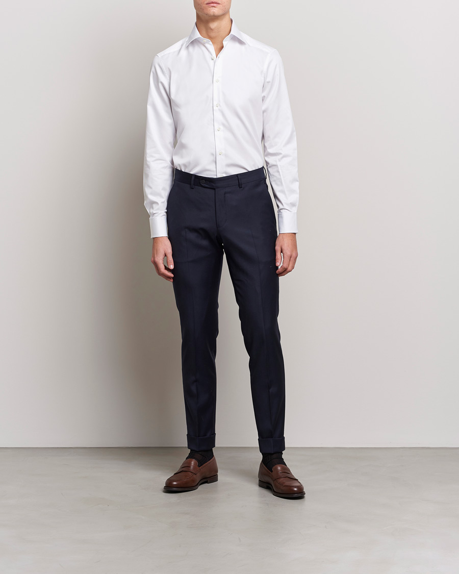 Herren | Hemden | Stenströms | Slimline Double Cuff White