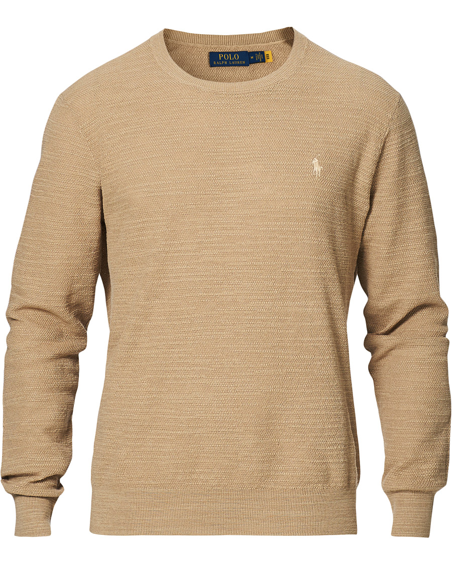 Herren | Pullover | Polo Ralph Lauren | Cotton/Linen Knitted Sweater Vintage Khaki