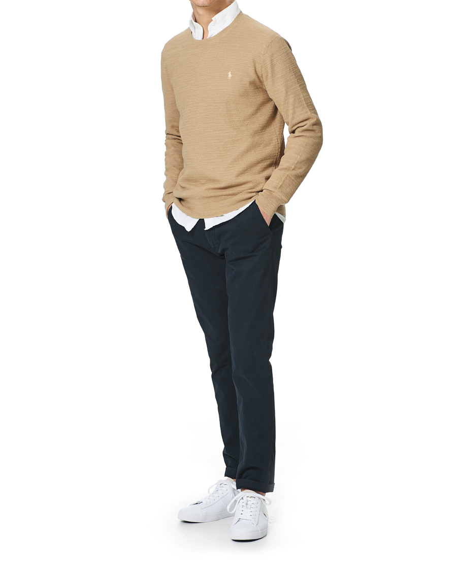 Herren | Pullover | Polo Ralph Lauren | Cotton/Linen Knitted Sweater Vintage Khaki