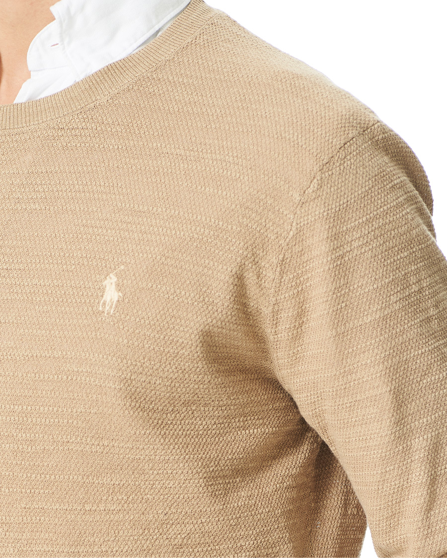 Herren | Pullover | Polo Ralph Lauren | Cotton/Linen Knitted Sweater Vintage Khaki