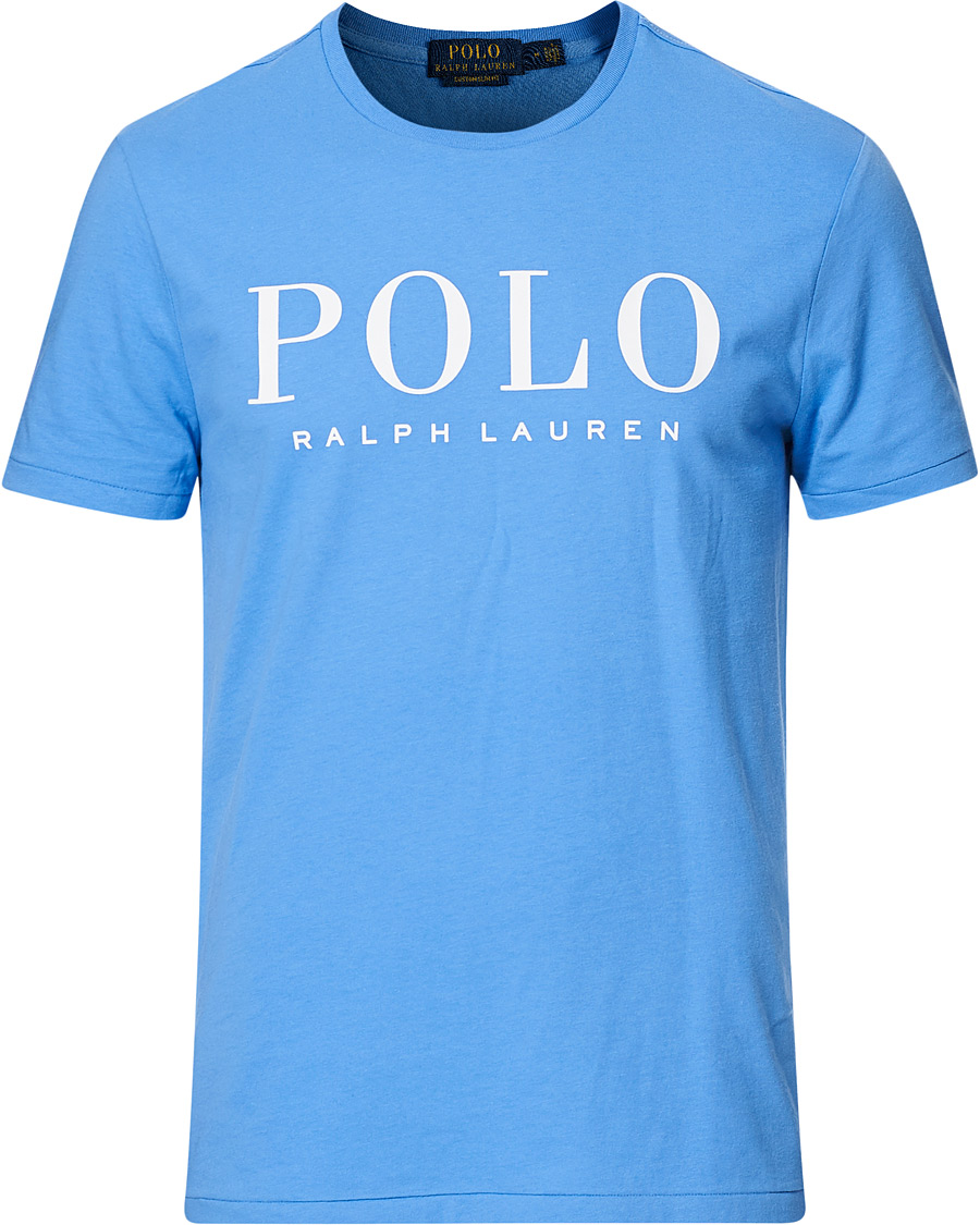 Herren | T-Shirts | Polo Ralph Lauren | Logo Crew Neck Tee Harbour Island Blue