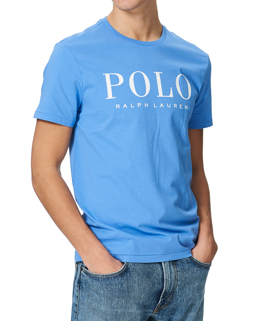 Herren | T-Shirts | Polo Ralph Lauren | Logo Crew Neck Tee Harbour Island Blue