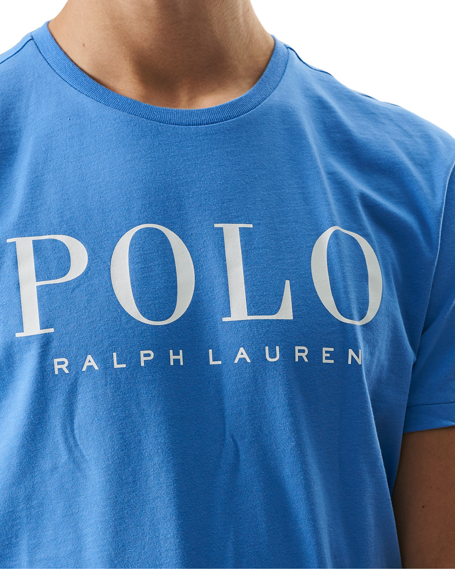 Herren | T-Shirts | Polo Ralph Lauren | Logo Crew Neck Tee Harbour Island Blue